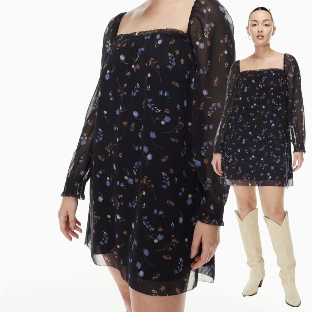 Alana Dress – Aritzia – 2XS Spring Medley Black